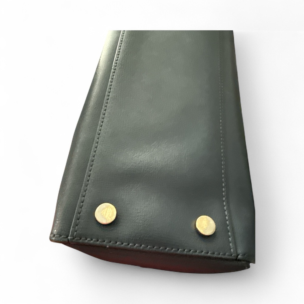 Michael Kors Sylvie Navy Satchel with Gold Studs - Picture 5 of 7